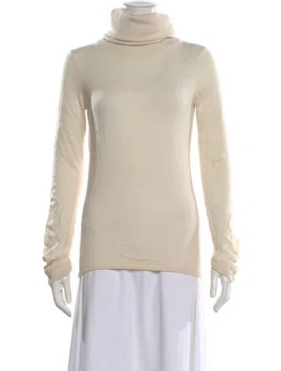 Pre-owned Helmut Lang Cashmere Turtleneck Sweater In Neutral