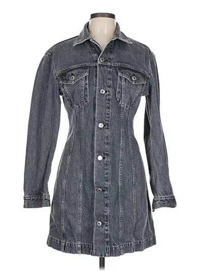 Pre-owned Helmut Lang Casual Dress In Gray