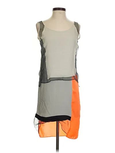 Pre-owned Helmut Lang Casual Dress In Gray