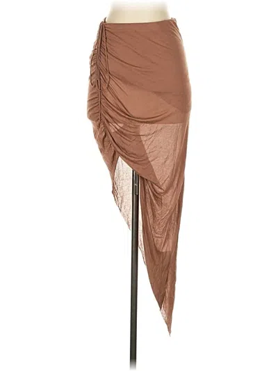 Pre-owned Helmut Lang Casual Skirt In Brown