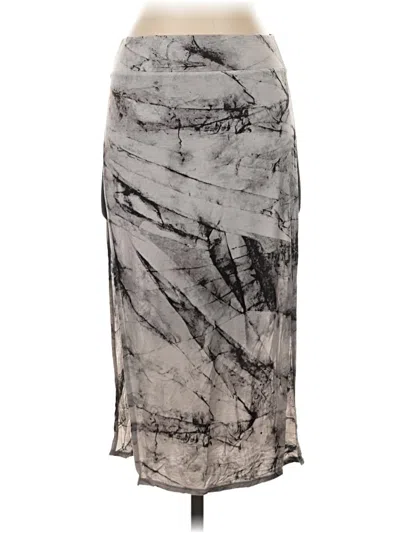 Pre-owned Helmut Lang Casual Skirt In Gray