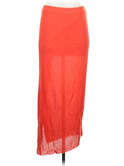 Pre-owned Helmut Lang Casual Skirt In Orange
