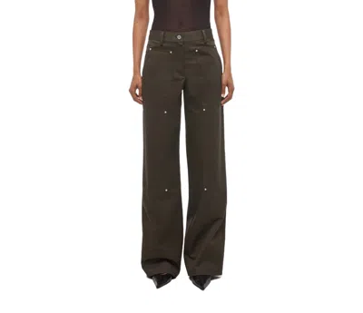 Helmut Lang Casual Trousers With Belt Loops In Brown