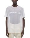 Helmut Lang Men's Logo Oversized Short-sleeve T-shirt In White