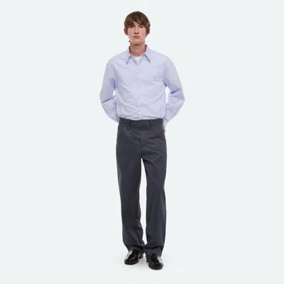 Helmut Lang Relaxed Fit Chino Pants In Blue