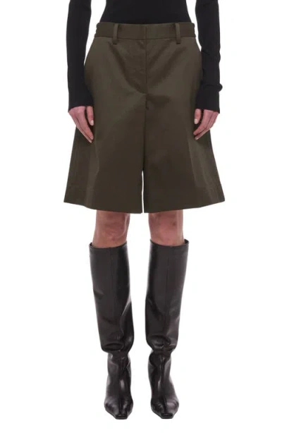 Helmut Lang Chino Utility Shorts In Green