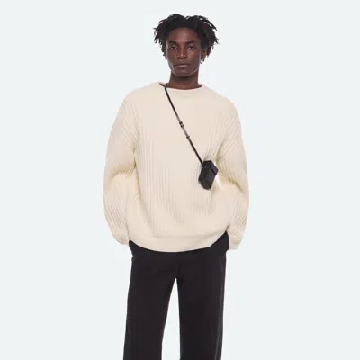Helmut Lang Chunky Mock-neck Sweater In Pink
