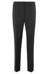 Helmut Lang Cigarette-style Slim Pants With Modern Zipper Detail