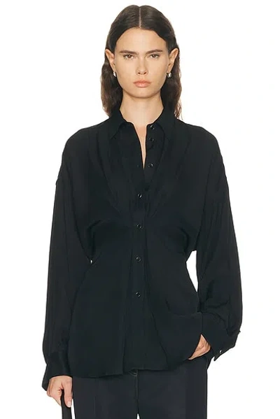 Helmut Lang Cinched Shirt In Black