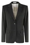 Helmut Lang Curved Classic Blazer In Black