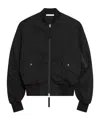 Helmut Lang Cotton Blend Bomber Jacket In Black