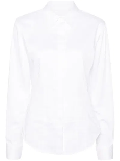 Helmut Lang Classic-collar Poplin Shirt In White