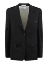 Helmut Lang Curved Classic Blazer In Black