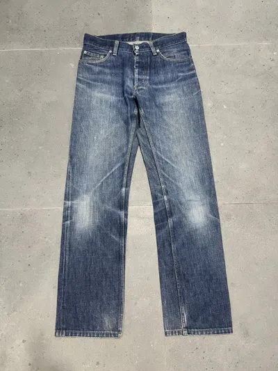 Pre-owned Helmut Lang Classic Cut Mud Wash Denim Jeans