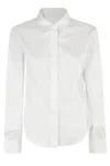 Helmut Lang Cotton Slash-detail Shirt In White