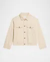 Helmut Lang Classic Denim Trucker Jacket In Sand