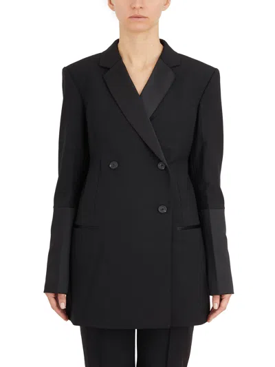 Helmut Lang Classic Double Breasted Blazer For Women In Black