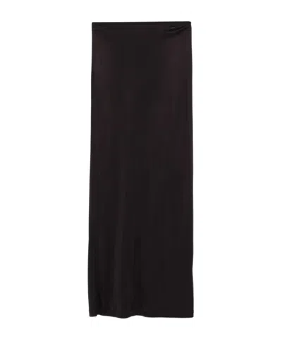 Helmut Lang Satin-finish Maxi Skirt