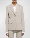 Helmut Lang Classic Single-breasted Blazer In Sand