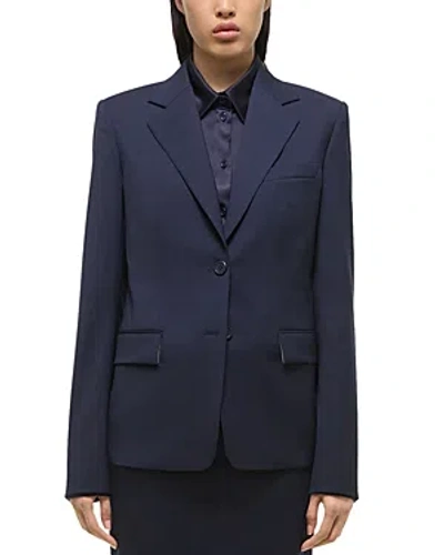Helmut Lang Classic Suit Blazer In Navy
