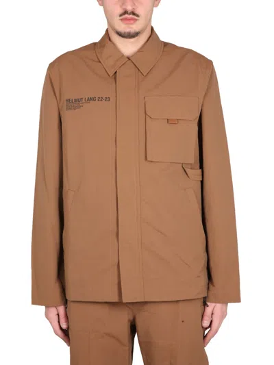 Helmut Lang Classic Utility Jacket For Men - Ss23 Collection In Brown