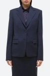 Helmut Lang Classic Suit Blazer In Navy
