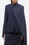 Helmut Lang Classic Suit Blazer In Navy