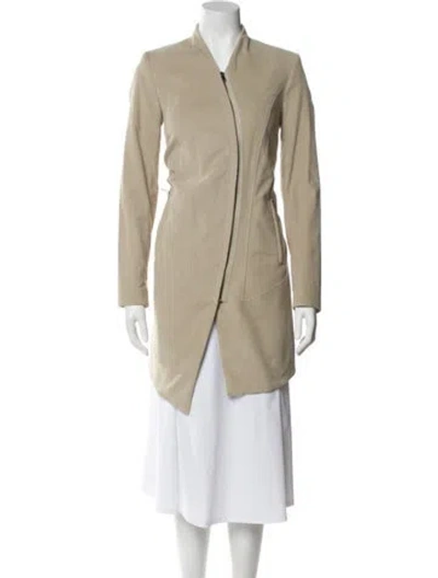 Pre-owned Helmut Lang Coat In Green