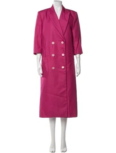 Pre-owned Helmut Lang Coat In Pink