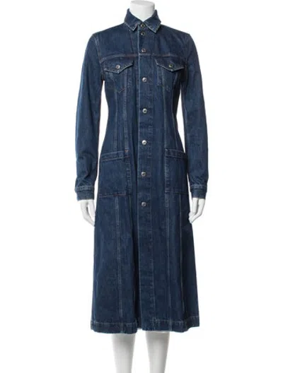 Pre-owned Helmut Lang Coat W/ Tags In Blue