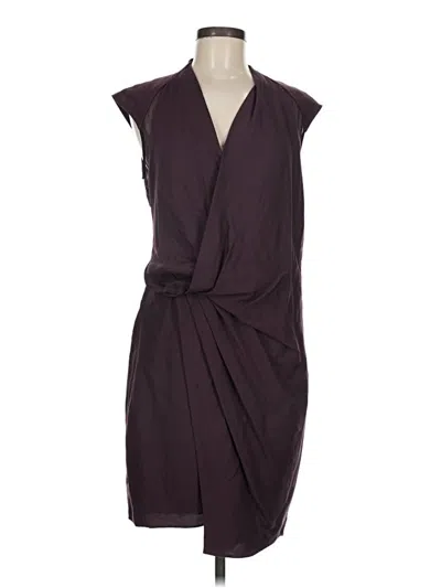 Pre-owned Helmut Lang Cocktail Dress In Burgundy