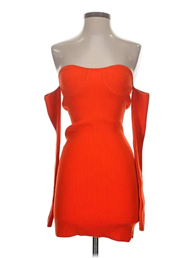 Pre-owned Helmut Lang Cocktail Dress In Orange