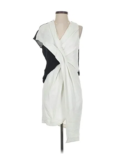Pre-owned Helmut Lang Cocktail Dress In White