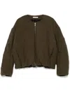 Helmut Lang Cocoon Bomber Jacket In Green