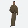 Helmut Lang Cocoon Padded Bomber Jacket In Olive