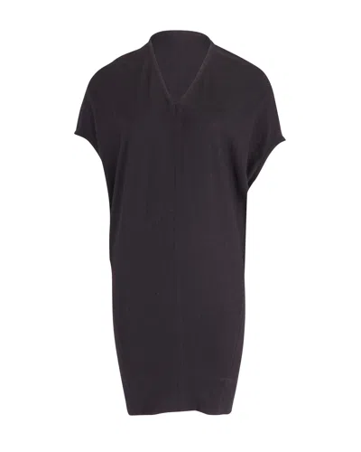 Helmut Lang Cocoon Dress In Black Wool