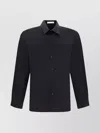 HELMUT LANG COLLAR PLEATED BACK LONG SLEEVES SHIRT