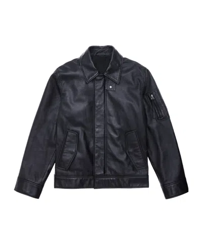 Helmut Lang Zip-up Leather Jacket
