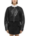 Helmut Lang Articulated Leather Jacket In Black