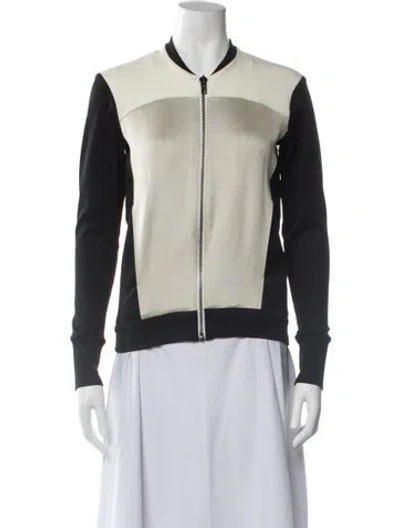 Pre-owned Helmut Lang Colorblock Pattern Biker Jacket
