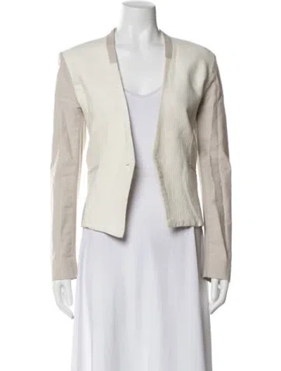 Pre-owned Helmut Lang Colorblock Pattern Blazer In Neutral