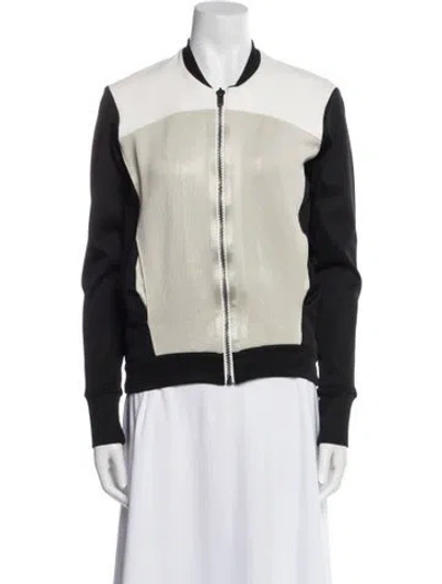 Pre-owned Helmut Lang Colorblock Pattern Bomber Jacket