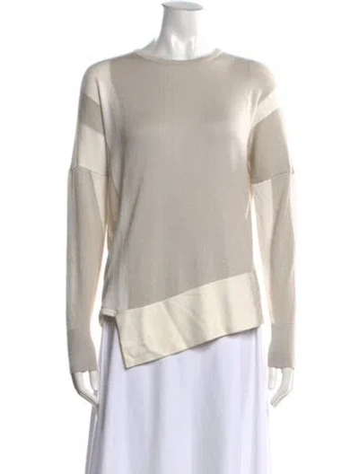 Pre-owned Helmut Lang Colorblock Pattern Crew Neck Sweater In Neutral