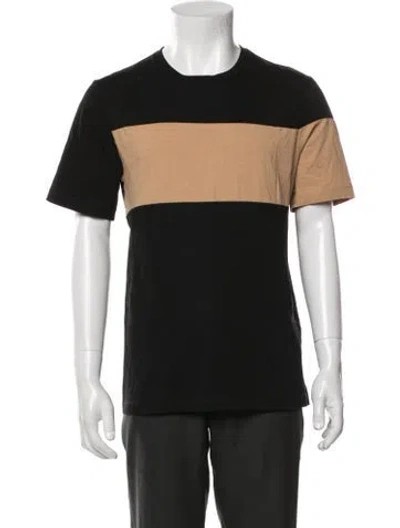 Pre-owned Helmut Lang Colorblock Pattern Crew Neck T-shirt In Blue