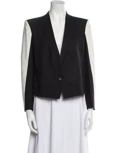 Pre-owned Helmut Lang Colorblock Pattern Jacket In Black