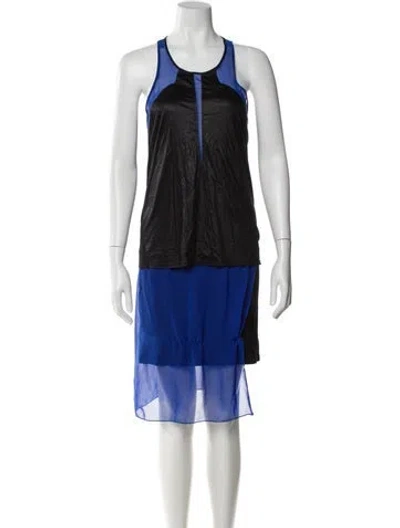 Pre-owned Helmut Lang Colorblock Pattern Knee-length Dress In Multi