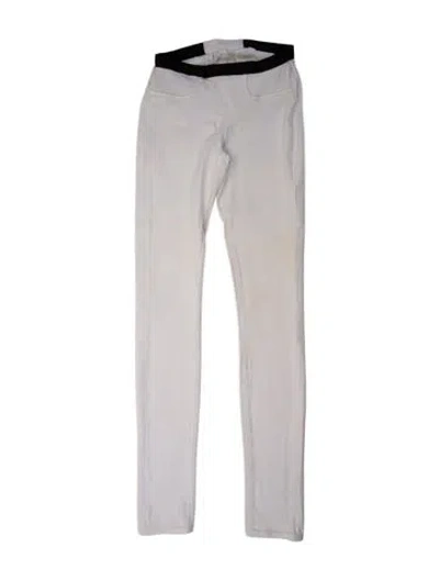 Pre-owned Helmut Lang Colorblock Pattern Skinny Leg Pants In Neutral