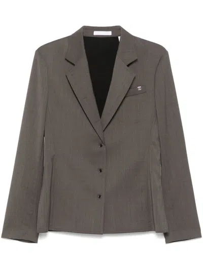 Helmut Lang Combo Suit Shirt In Brown