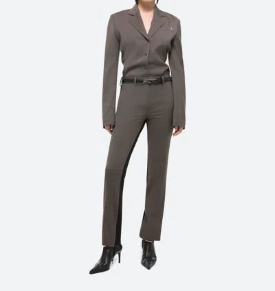 Helmut Lang Combo Suit Shirt In Light Brown