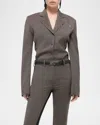 Helmut Lang Combo Suit Shirt In Ltbrnmlng